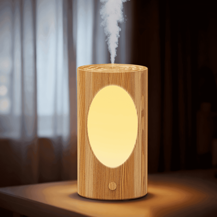 BCOOSS Humidifier for Room Home Quiet Ultrasonic Cool Mist Humidifier 3-IN-1 Essential Oil Diffuser for Plants£¬Light Wood Grain