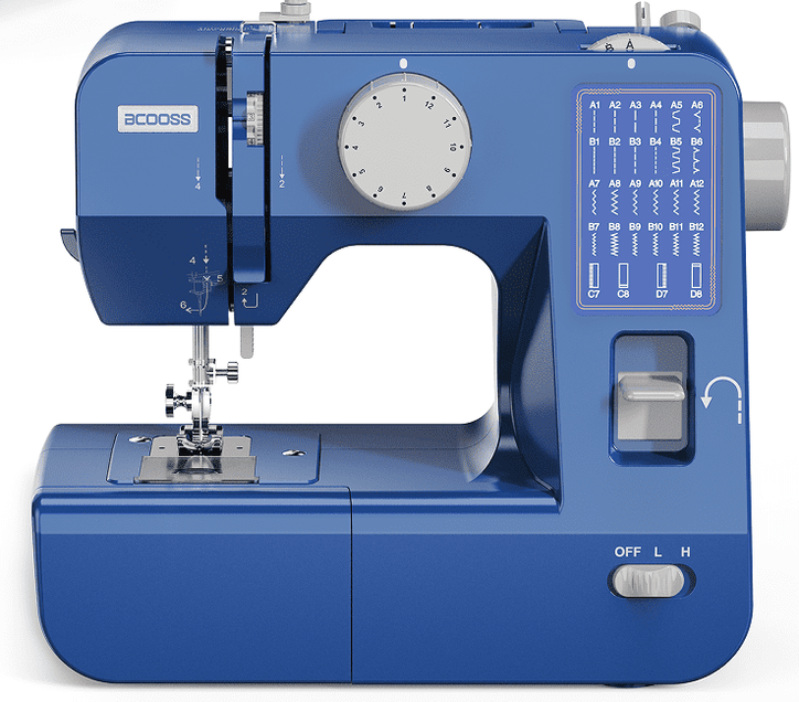 BCOOSSS 28 Stitches Portable Electric Sewing Machine for Beginners Adults with Dual Speed and Accessories Kit
