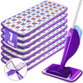 ILAVCLEAN 7 Pcs Reusable Mop Pads for SwifferWet Jet Refills, Replacement Dry Wet Mopping Pads Floor Cleaning for All Kinds of Floor Surface
